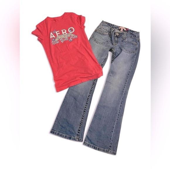 Aeropostale Blue boot Leg Jeans - Picture 1 of 3